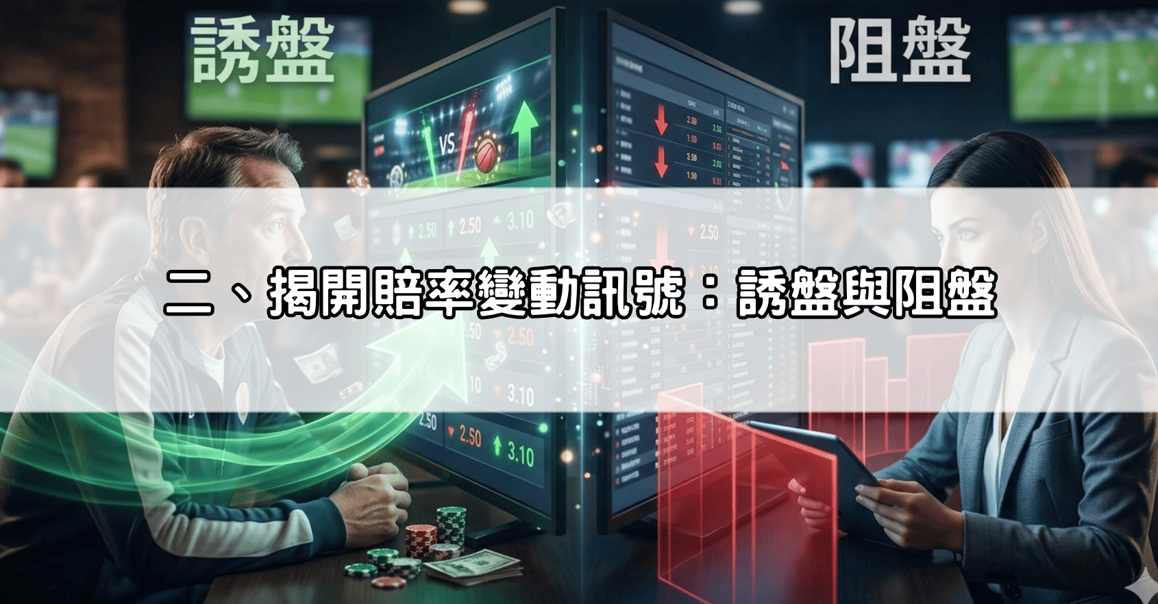 二、揭開賠率變動訊號：誘盤與阻盤